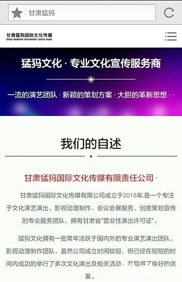 甘肅猛犸國際文化傳媒有限責(zé)任公司招聘信息 公司前景 規(guī)模 待遇怎么樣